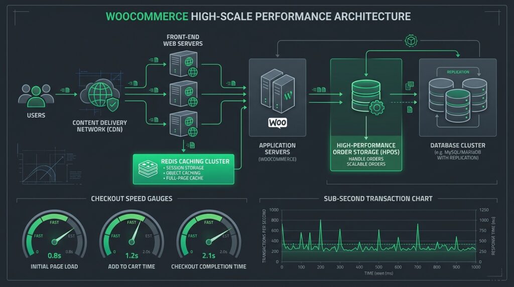WooCommerce High-Scale Performance Architecture: Scaling to 10,000+ Daily Orders Without Checkout Lag