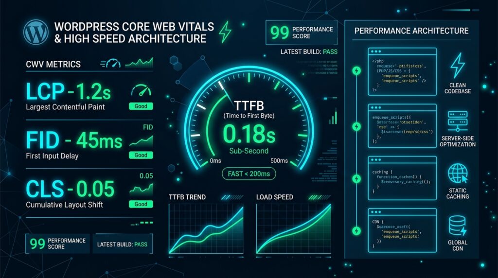 The 2026 WordPress High-Performance Architecture Guide: Sub-500ms TTFB & Zero Bloat